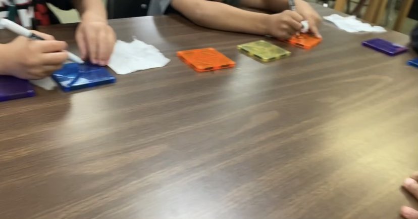 CoachKokely's tweet image. Kindergarteners fishing for letters, building words with magnatiles, and identifying letters with letter arches!! #PCSDSALE ⛵️🧡