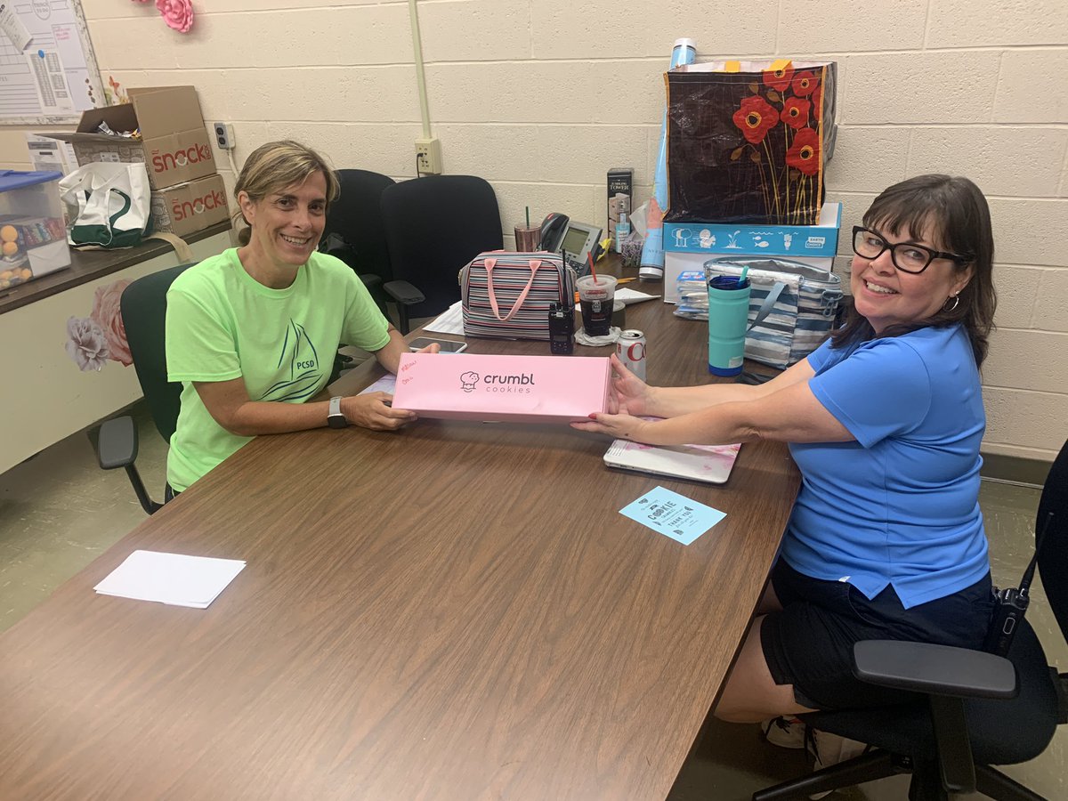 PCSDsummer's tweet image. Our “tough cookies” of the week are Mrs. Blakely, Mrs. Catalano, and Mrs. Forsyth!! We are so lucky to have these lovely ladies on staff again this year…💗💗 #PCSDSALE