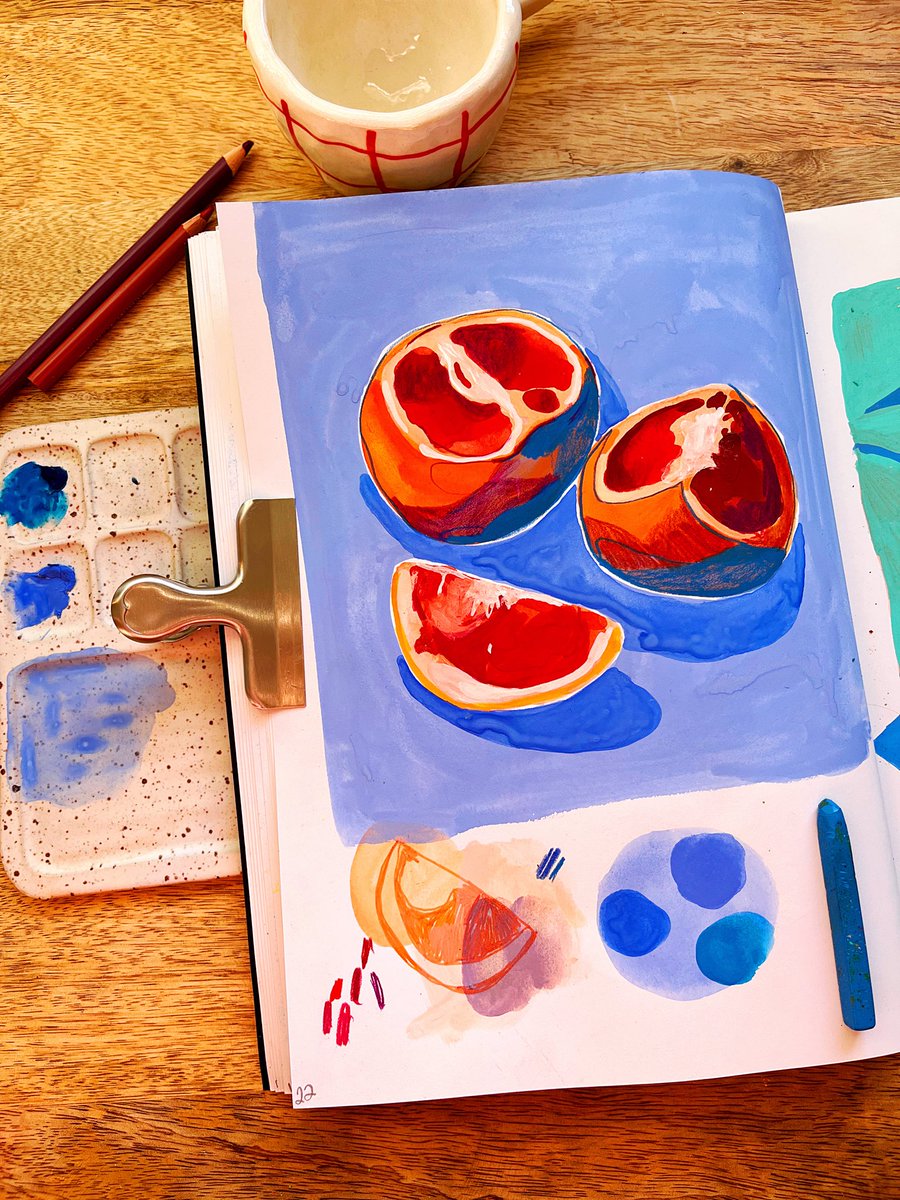 How my summer’s going 🍊🔵