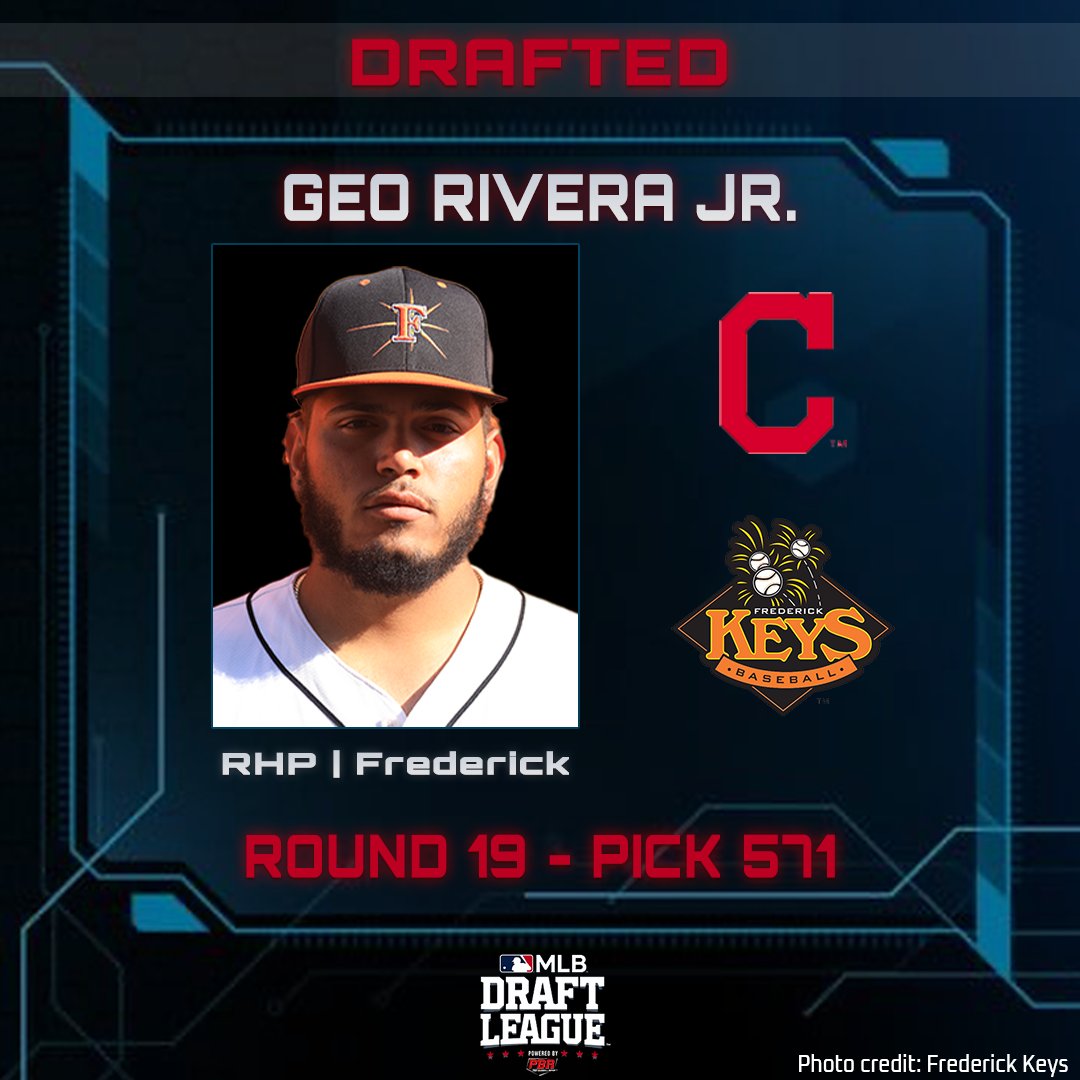 Congratulations to @geo_rivera_42 on being selected by the @CleGuardians in the #MLBDraft! #ForTheLand #RaiseYourStock | @FrederickKeys