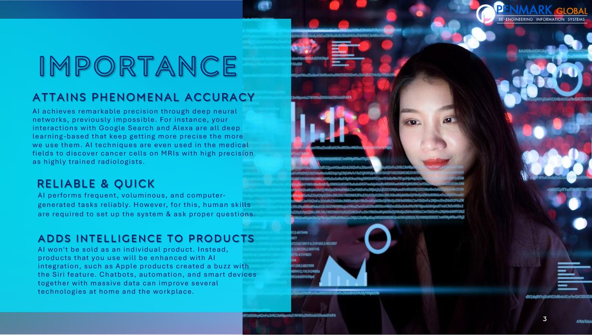 penmarksolutio2's tweet image. IMPORTANCE OF ARTIFICIAL INTELLIGENCE!
#penmark #IT #AI