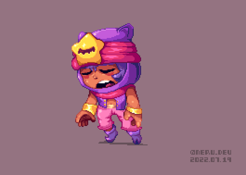 Neru (@neru_dev) on Twitter photo Sandy is #asleep for today's <a href="/Pixel_Dailies/">Pixel Dailies</a>
#Pixel_Dailies #pixelart #Pixel #aseprite #ドット絵 #BrawlStars #brawlstarsfanart #fanart Sandy is #asleep for today's <a href="/Pixel_Dailies/">Pixel Dailies</a>
#Pixel_Dailies #pixelart #Pixel #aseprite #ドット絵 #BrawlStars #brawlstarsfanart #fanart