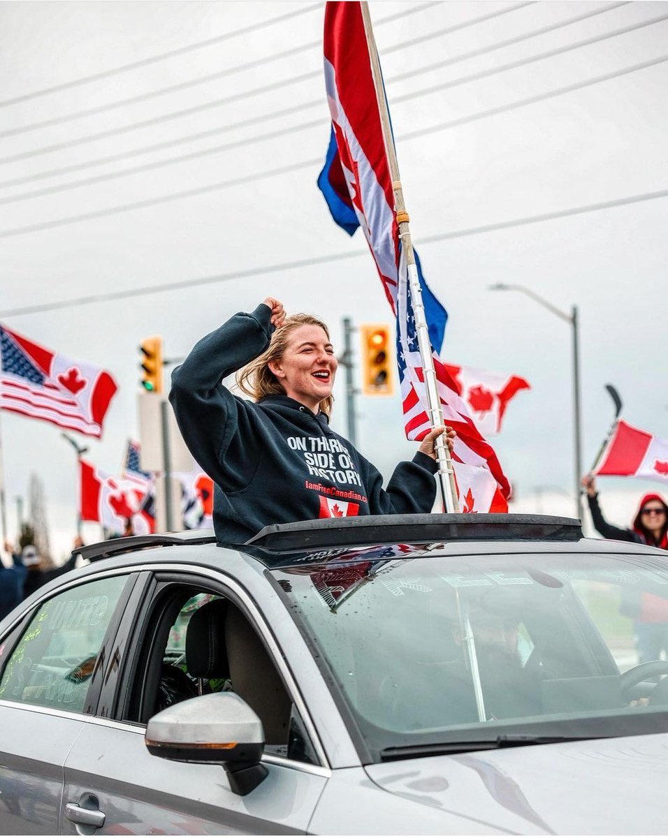 Can we get a RT and a Patriot Follow Train for My Girl @SunRoofGoddess brand new account. She’s been away from home and in Ottawa Protesting for over 5 months since #TruckersConvoy2022 

A True Canadian Patriot 🙌

Thank you for #HoldingTheLine ❤️