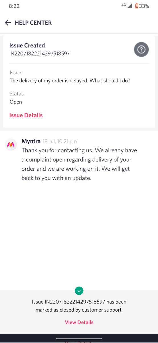 iamnagarjunaaab's tweet photo. Hey @myntra 
Issue IN22071822214297518597 raised on 18th July regarding the products ordered on 10th July about delay in Delivery.
May i know whether the order is still alive😨😨😨
@MyntraSupport https://t.co/JdDZKF7KAl