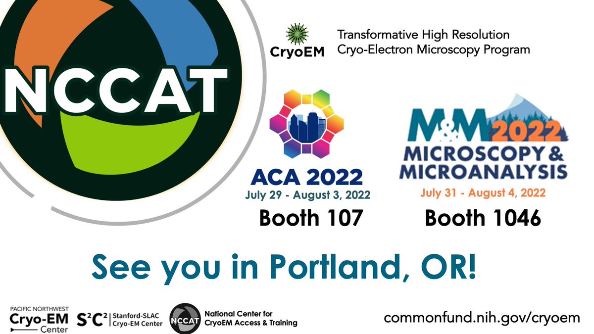 Edward T Eng (@edward_eng) on Twitter photo See you in Portland, OR for #acamtg2022 #aca2022mtg acameeting.com & #MM2022Portland microscopy.org/MandM/2022/.
<a href="/SEMC_NYSBC/">SEMC</a>, <a href="/NCCATinfo/">NCCAT Info</a> & <a href="/NCITUinfo/">NCITU</a> will be there along with the <a href="/NIH_CommonFund/">NIH Common Fund</a> sponsored #cryoEM centers. Stay tuned for more info.
cryoemcenters.org See you in Portland, OR for #acamtg2022 #aca2022mtg acameeting.com & #MM2022Portland microscopy.org/MandM/2022/.
<a href="/SEMC_NYSBC/">SEMC</a>, <a href="/NCCATinfo/">NCCAT Info</a> & <a href="/NCITUinfo/">NCITU</a> will be there along with the <a href="/NIH_CommonFund/">NIH Common Fund</a> sponsored #cryoEM centers. Stay tuned for more info.
cryoemcenters.org