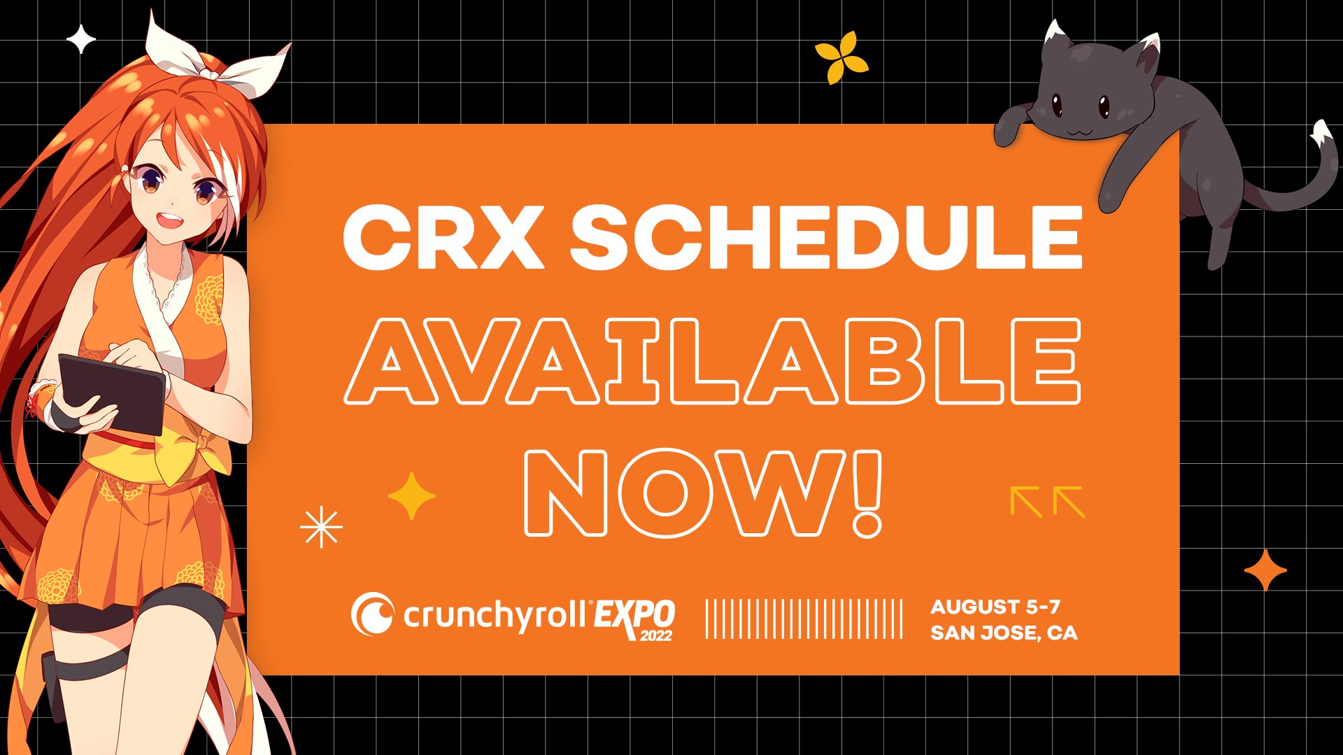 Crunchyroll Expo on Twitter "Our CRX2022 Schedule is now available! 🎉