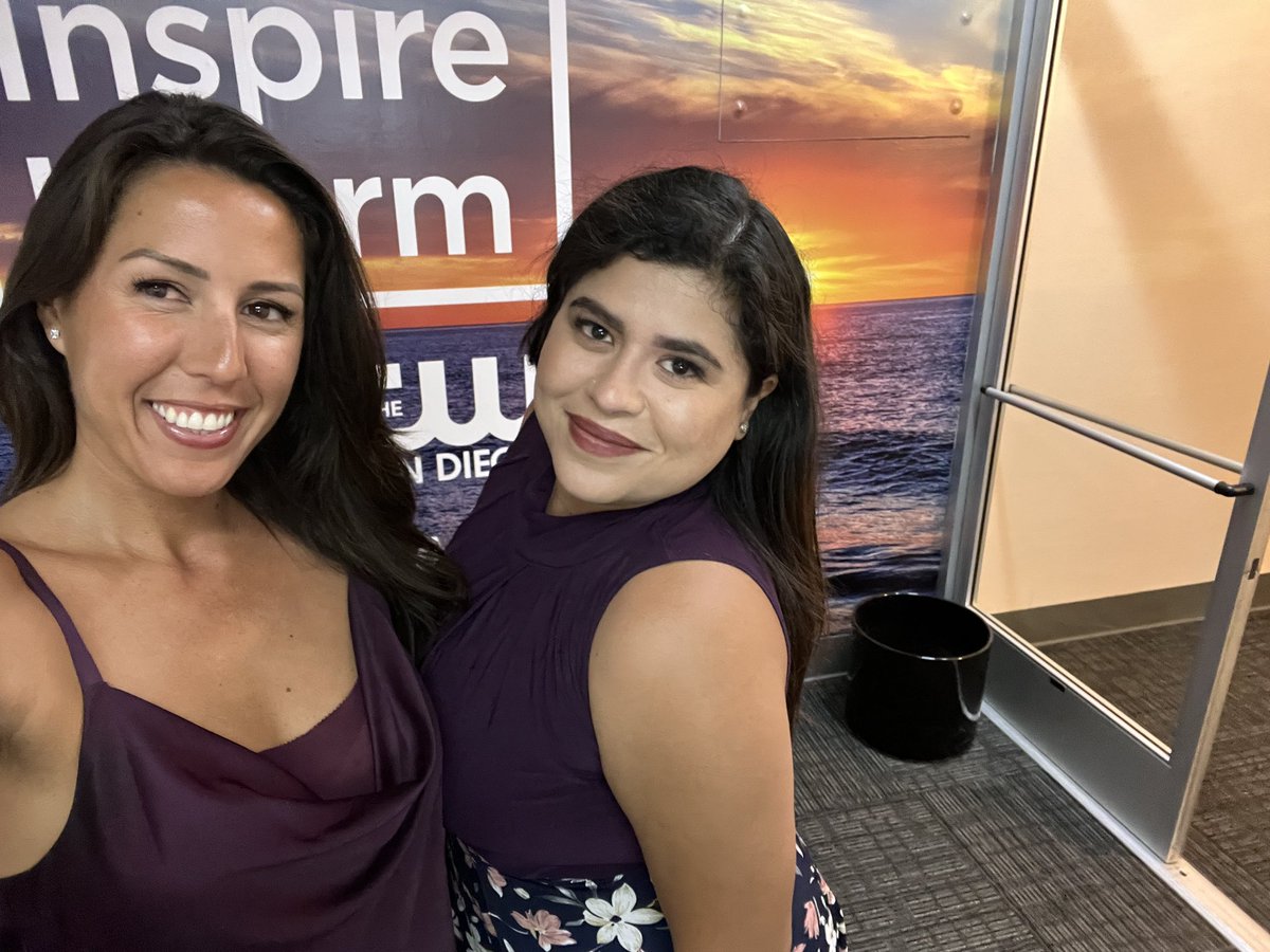 ArianaCohenTV's tweet image. Intern @KBazarte also shadowed me today at #cbs8