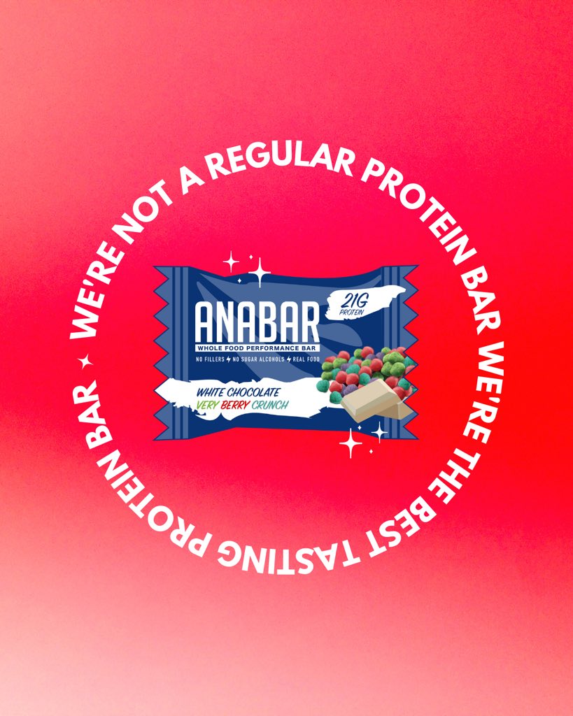 ✨ Anabar Giveaway ✨

We’re not a regular protein bar, we’re the best tasting protein bar. Enter to win so ya can see for yourself 😌💁🏻‍♀️

How to enter ⬇️
✨follow us
✨like this tweet
✨retweet

Announcing winner on Friday!