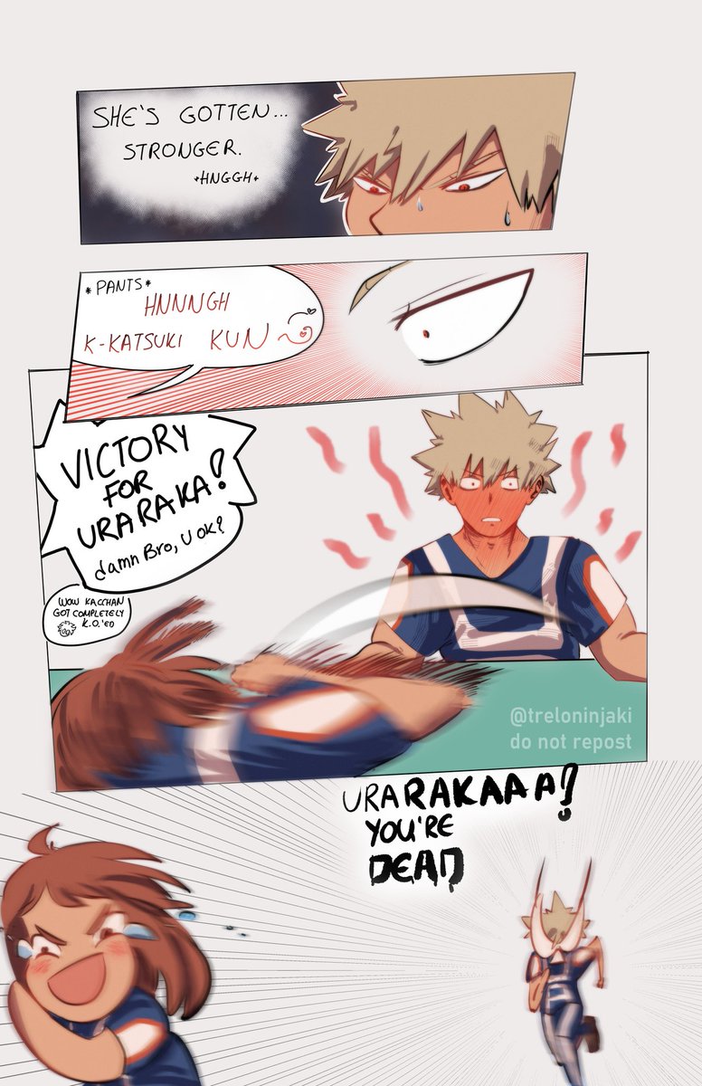 treloninjaki's tweet photo. #kacchako 
[ Determination ] 💪
for day 6 of #KacchakoWeek2022 https://t.co/h35lAV6sNF