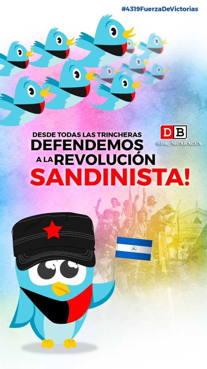 #4319FuerzaDeVictorias 
#ManaguaSandinista
#LuchamosVencemos Viva Sandino