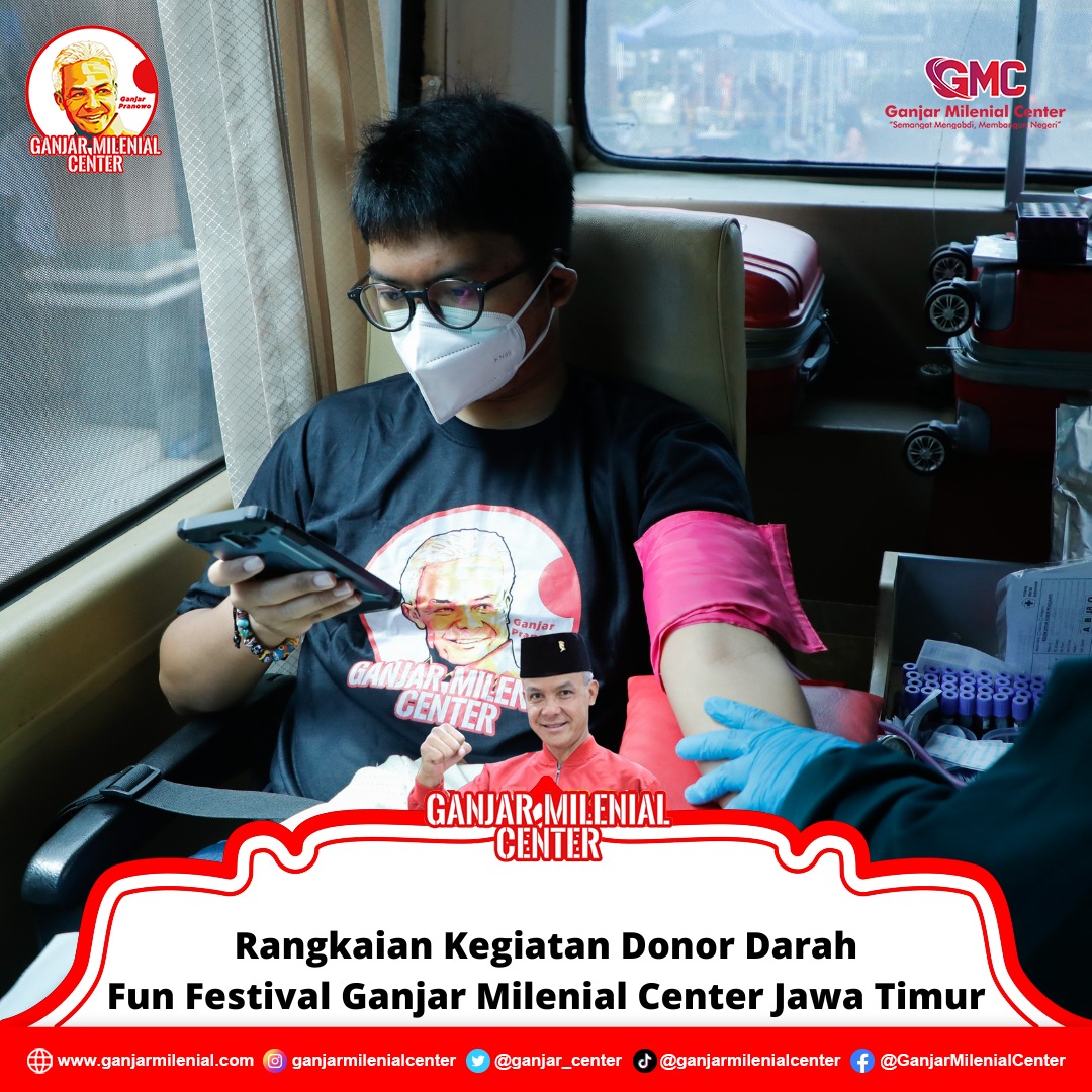 ganjar_center's tweet photo. Milenial Dorong Donor Darah sebagai bentuk keperdulian terhadap Kesehatan Masyarakat. Donor Darah juga ada loh di acara Fun Festival Ganjar Milenial Center Jawa Timur

#ganjarmilenialcenter
#funvestival
#rakyatpilihganjar
#milenialpilihganjar
#ganjarpresiden2024 https://t.co/wawFvSvWZR