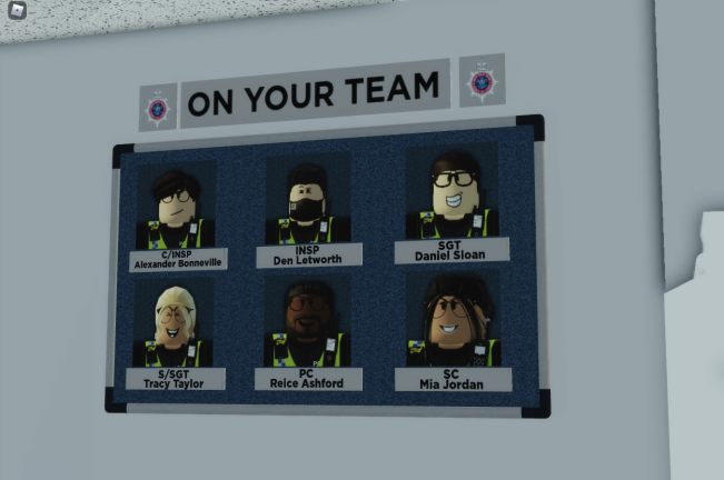 swprblx's tweet photo. Meet your Bridgend Neighbourhood Policing Team!

#swprblx #ROBLOX #YourNPT #swpbridgendroblox

RH^ https://t.co/lFSOsguQ8W