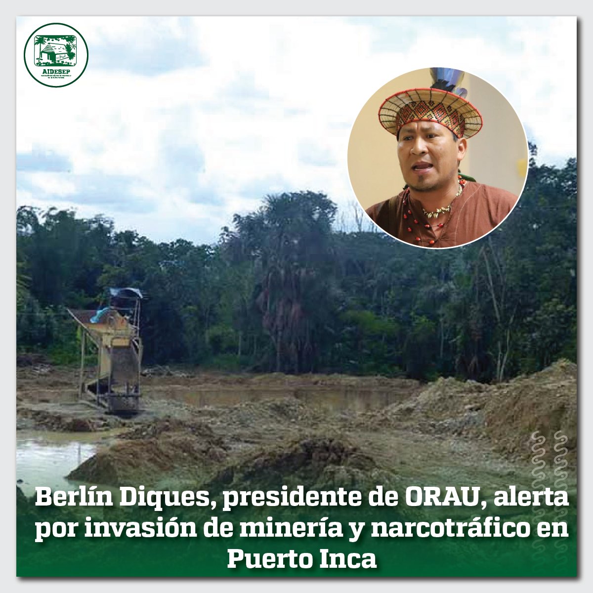 #Denuncia | "La depredación de bosques en la región Ucayali ha avanzado a gran escala, ya no solo por la presencia de taladores ilegales, sino también por el narcotráfico" señala Berlín Diquens, presidente de ORAU Oficial.
👉Reportaje completo: bit.ly/3zidGhC
