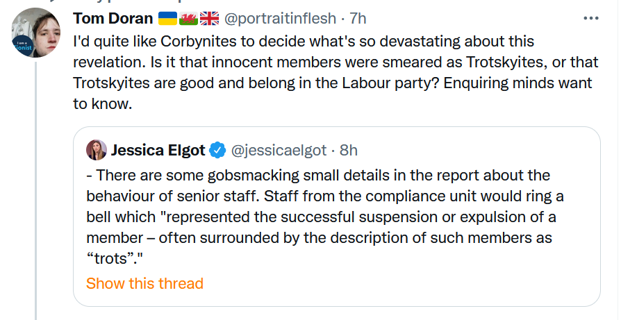 0Calamity's tweet photo. Hey, folks.
You do all remember how quickly the Corcoran woman got a blue tick and invites onto rw media, don't you?
Please remember that #BlockDontBicker is sound advice. Don't give them the oxygen of your ire at their provocative takes. https://t.co/ZPaRO0IM25