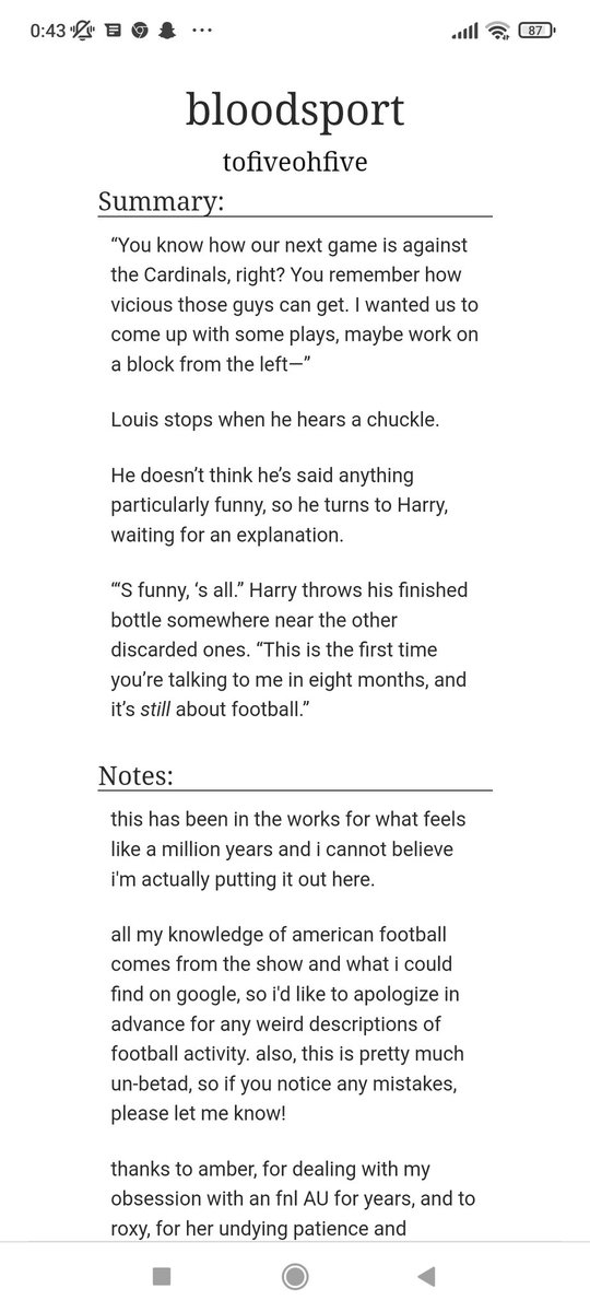 Bess_pc's tweet photo. @isthatyoularry hi🥰
I live for your writings I enjoyed this story so so so much!
I've read all the 5 chapters so I finished it (thank you for the perfect ending😭😍) Does this story have a part 2? 
If so, could you please send me a link?
Thank you in advance!!💗 https://t.co/JztVvB8564