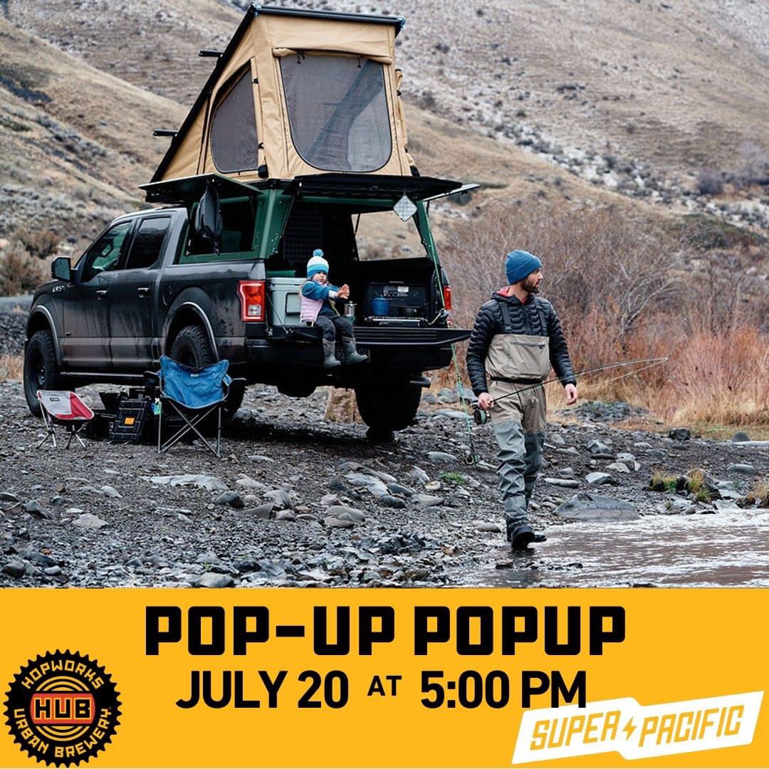 POP POP! Tomorrow, we're hosting a special Pop-Up Popup with our friends from Super Pacific! They're taking over the upper parking lot at the Powell Mothership and showing off their rad truck campers. Swing on by, grab a beer, and check out these poppin' campers. Cheers!