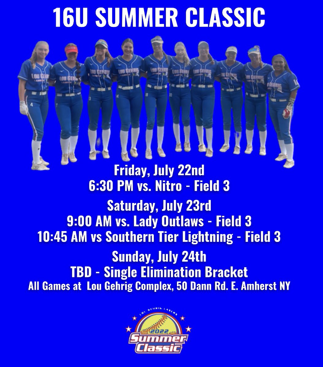 Come watch us play this weekend!