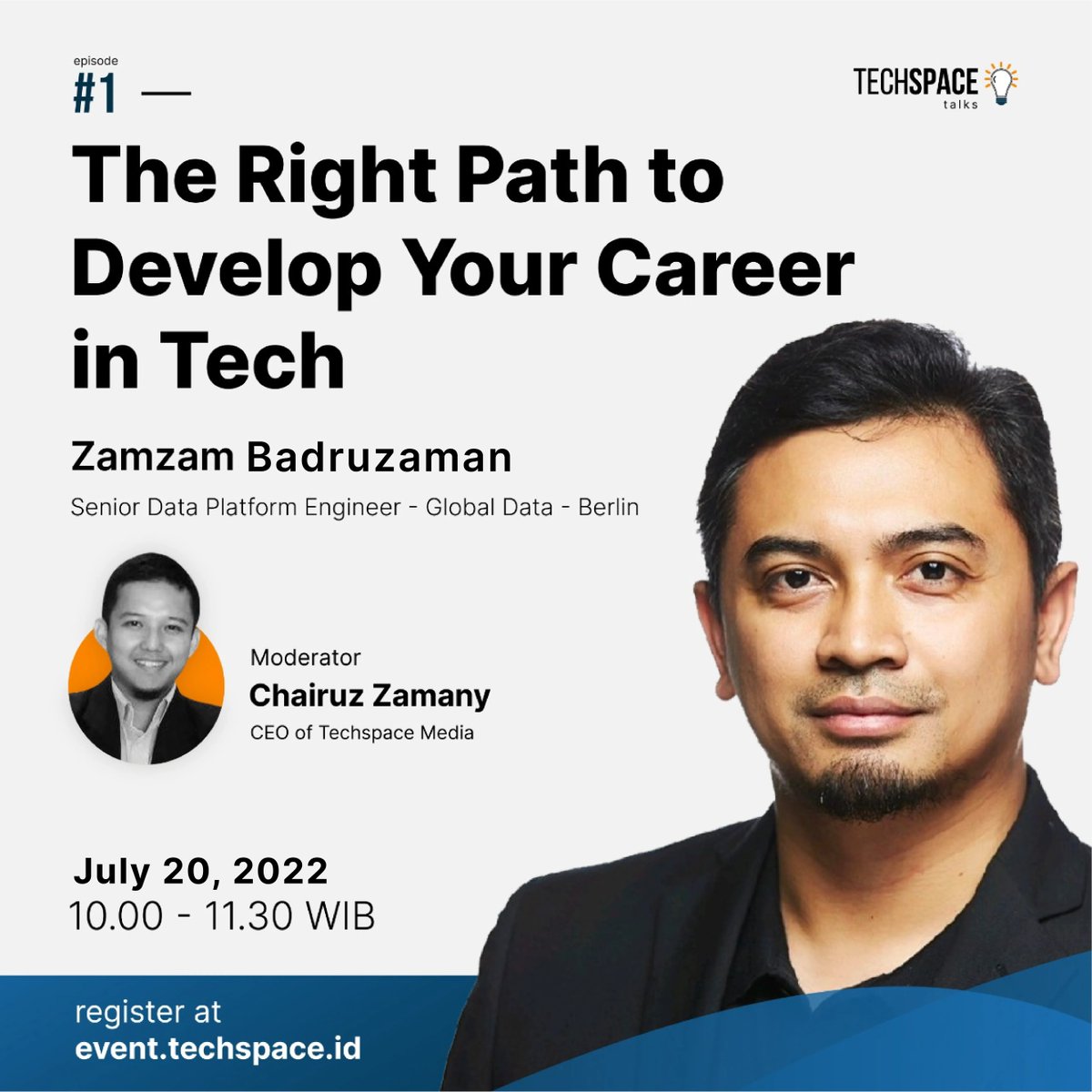 time's up. Don't miss your spot and join us now at bit.ly/join-techspace1

#technology_webinar #careerdevelopment #careercoaching #technologyevent #technologycareer #techcareer #techevent #engineer #softwareengineer #aimachinelearning #datascience #machinelearning