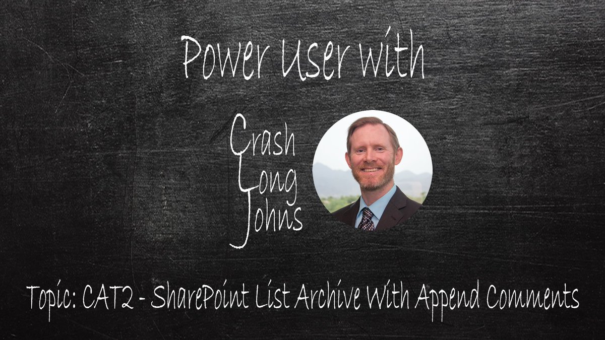 crashlongjohns's tweet photo. Check out this Thursday's video: #SharePoint &amp; #MSFlow 

CAT2 - SharePoint List Archive With Append Comments: how to handle archiving list item to another list when multi line text column append is on using Automate.
https://t.co/x1r0MqDpE7

Special shout out to @dchristian19 https://t.co/ph6Qq0nkTK