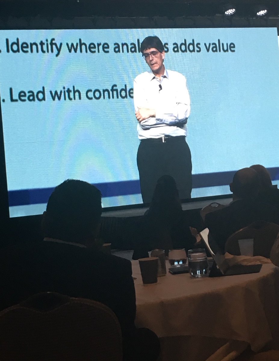 Careful where you stand during a presentation!  And, I wonder if he ever identified if value was added.