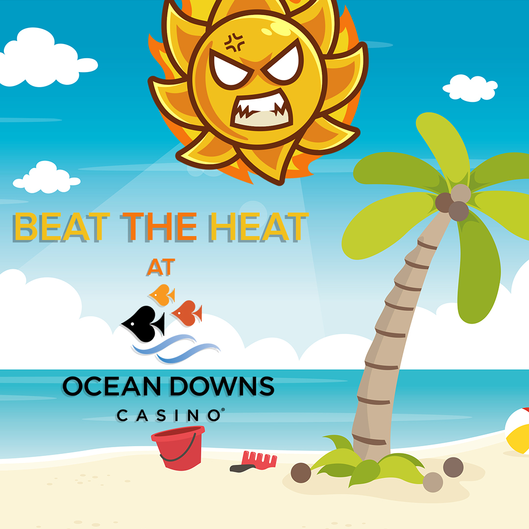OceanDowns's tweet photo. The next few days are expected to be scorching hot! Beat the heat where the fun always shines; Ocean Downs Casino!   
#OceanDowns #OCMD #Oceancity #oceancitymd #OC #thingstodoocmd #oceancity #maryland #oceancitymaryland #beach #oceancitymd #ocean #Thingstodo #Tryandwin #Winbig https://t.co/lT8hD2kcL0