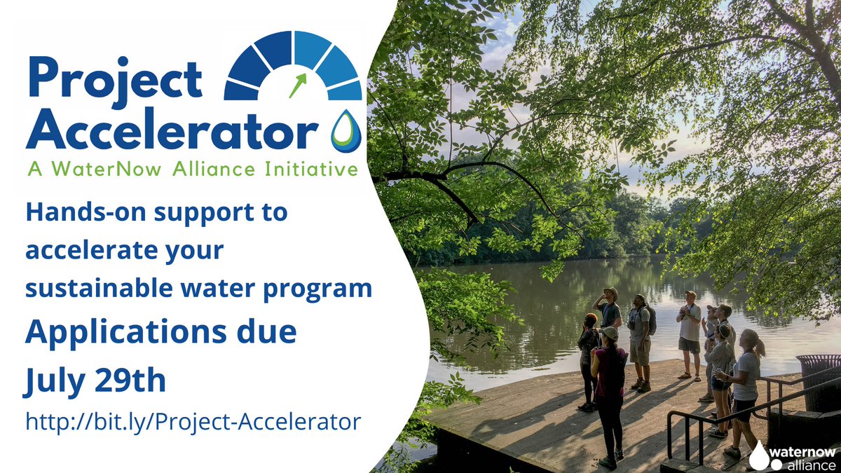 WaterNowOrg's tweet image. Applications for #ProjectAccelerator, which provides 250 hours of free support to communities implementing sustainable #water projects, close July 29th!🗓️ Learn more & apply at: bit.ly/Project-Accele…💦