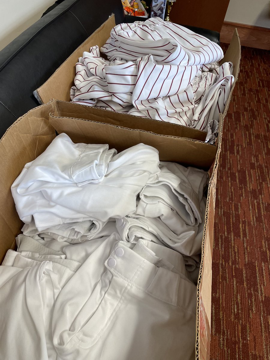 Really appreciate @FSU_Softball and @Coach_Alameda for this donation. Quality pants are one of the most sought-after items for lower-income players and programs.