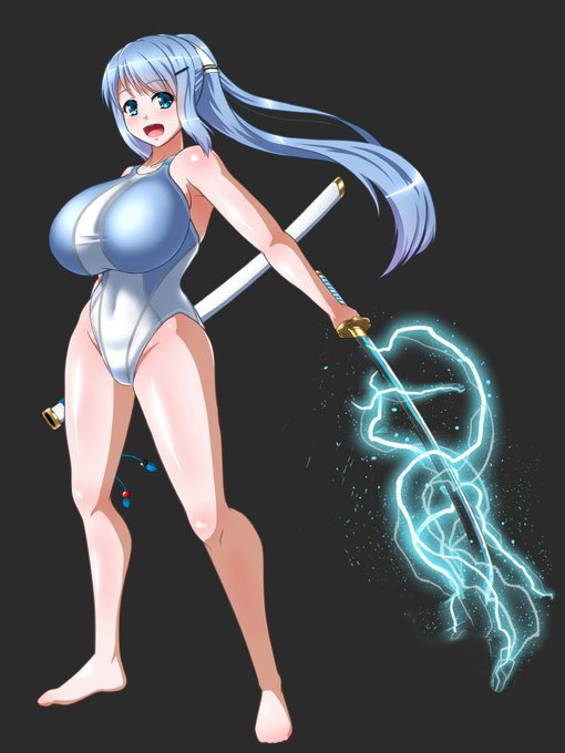 おは没案競泳水着 