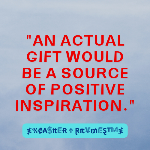 CasherRhymes's tweet photo. "An actual gift would be a source of positive inspiration."
 ∞≸℀₡₳$₶£Ɍ ✟ Ɽ₶¥₥£Ȿ™≸∞ ⊨Founder Of Todays Music Generation ⊗ ⊨Architect, ℁Founder "∀Ƞ∈𝗪 Ⱳǣⱱe Hip-Hop≛Rap" World popular genre, ∈NBP.W.EST ✹ https://t.co/cE7oZScxcT