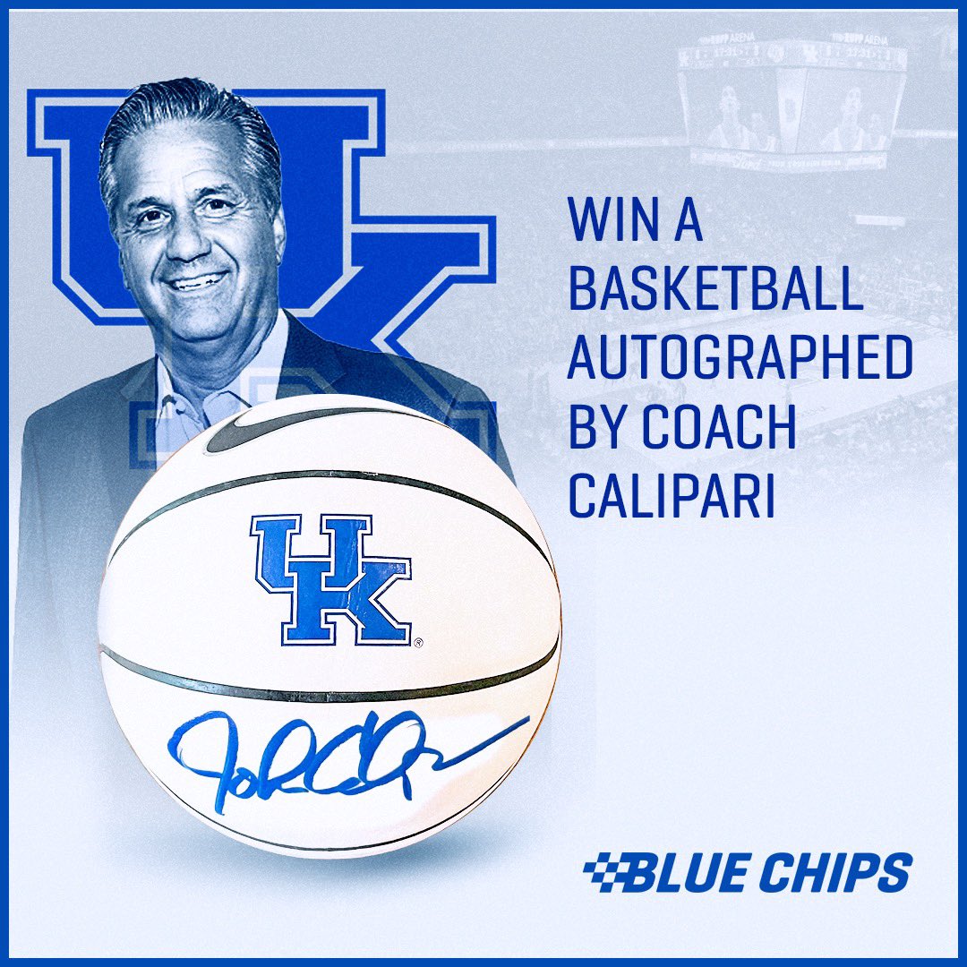BlueChipsBBN's tweet image. Hey #BBN, we’re giving away another @UKCoachCalipari AUTOGRAPHED BASKETBALL 🏀🙀🔥

🔷 Retweet
🔷 Like
🔷 Follow @UKBlueChips 

And sign up here 👉 ter.li/4rqwop