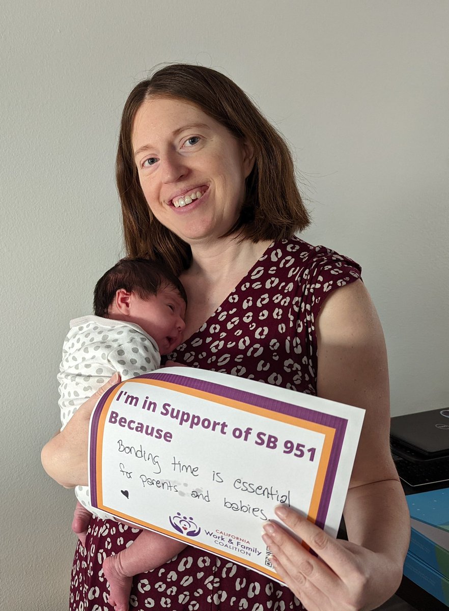 #PaidFamilyLeave Can Change Our Lives but right now not everyone can afford to use #PFL. @cagovernor @GavinNewsom support #SB951 to make paid leave affordable for all! @WorkFamilyCA