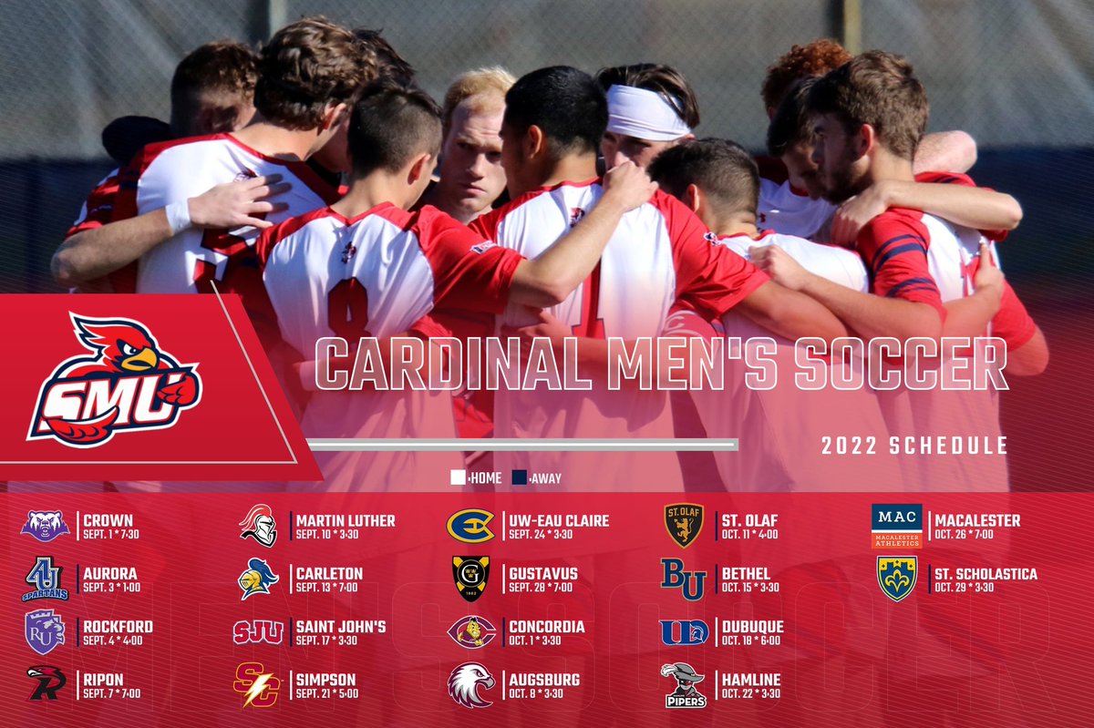 SMUMNMensSoccer's tweet photo. One month away from our first practice and we are releasing our match schedule!
Which game are you most excited for this season? https://t.co/jtVhHzYtlc