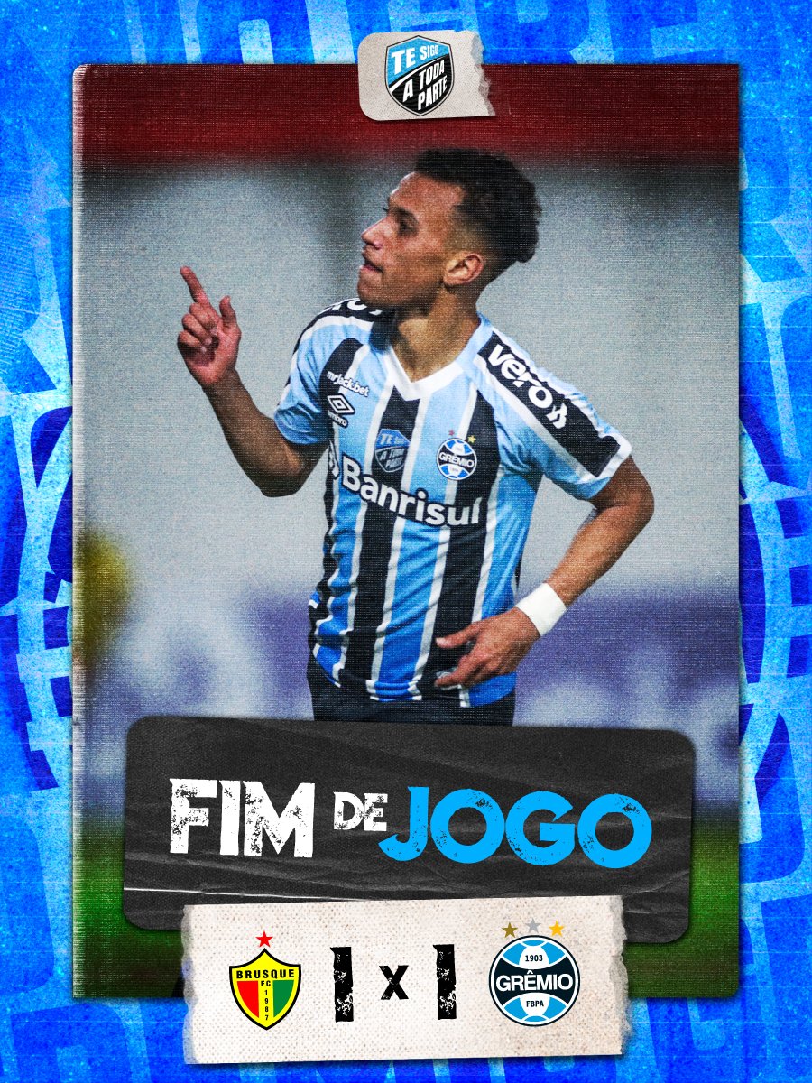 Grêmio sai na frente, mais cede o empate e fica no 1 a 1 com o Brusque