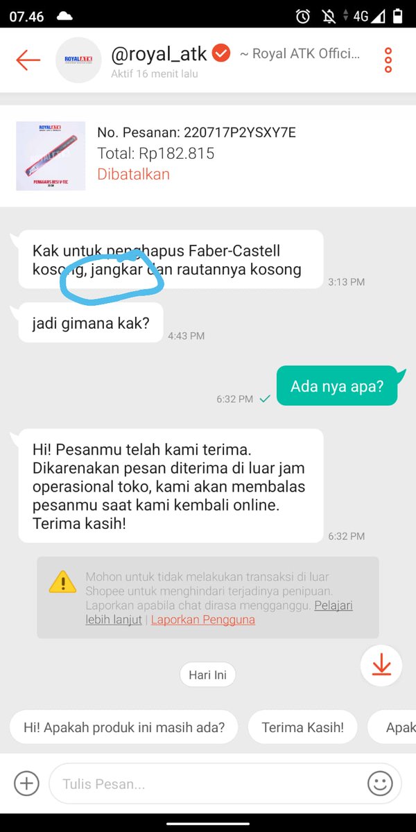 Toko @royalatk alat tulis kerja jualan jangkar ⚓ 🤣😂🤣 baru tau 🤣😂 #royalatk #jangkarkapal