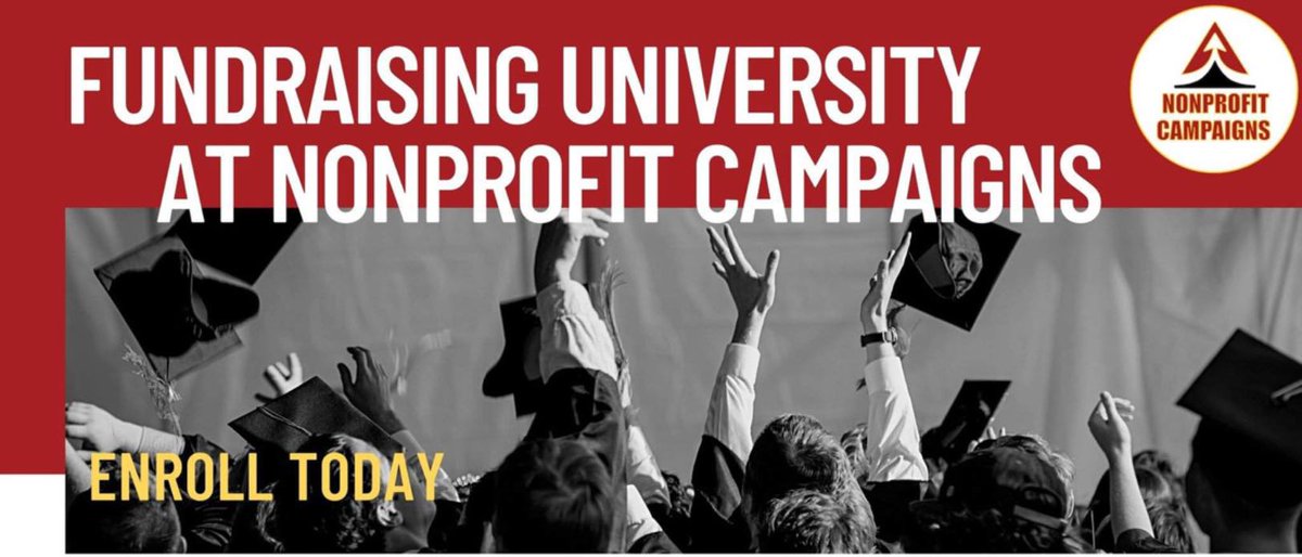 Enrollment Is Now Open For The Fundraising University at Nonprofit Campaigns! 
community.nonprofitcampaigns.com/share/0P2WMvhl…
#nonprofit #nonprofitcampaigns #fundraising #university #nonprofitlife #nonprofithelp #nonprofitwork #nonprofitjobs #fundraisingstrategy #FundraisingUniversity #fundraisingclass