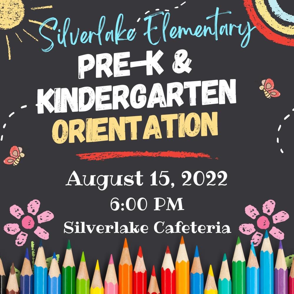 PreK &amp; Kindergarten Parents ~ Save the Date for our Silverlake Elementary PreK &amp; Kindergarten Orientation on August 15th! This is a great opportunity to meet our PreK &amp; Kindergarten teachers, learn more about our routines and procedures, and tour the campus! #WeArePearlandISD
