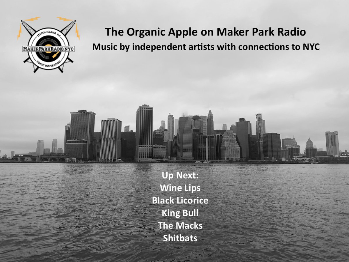 Organic Apple Radio (@rodenthour) on Twitter photo #UpNext on <a href="/MakerParkRadio/">MakerParkRadio</a> - more great music by independent artists with connections to #NYC
<a href="/Winelipsband/">Wine Lips</a> (Toronto)
Black Licorice (San Diego)
<a href="/kingbullmusic/">KINGBULL</a> (Red Deer)
<a href="/TheMacksBand/">bang bang Mackswell’s Silver Hammer</a> (PDX)
Shitbats (Hamilton)
Catch Wine Lips tonight at <a href="/LeesPalaceTO/">Lee's Palace</a> #UpNext on <a href="/MakerParkRadio/">MakerParkRadio</a> - more great music by independent artists with connections to #NYC
<a href="/Winelipsband/">Wine Lips</a> (Toronto)
Black Licorice (San Diego)
<a href="/kingbullmusic/">KINGBULL</a> (Red Deer)
<a href="/TheMacksBand/">bang bang Mackswell’s Silver Hammer</a> (PDX)
Shitbats (Hamilton)
Catch Wine Lips tonight at <a href="/LeesPalaceTO/">Lee's Palace</a>