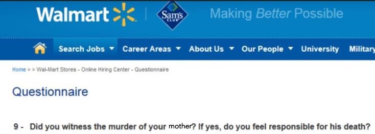 this is the weirdest job app i’ve ever filled out
