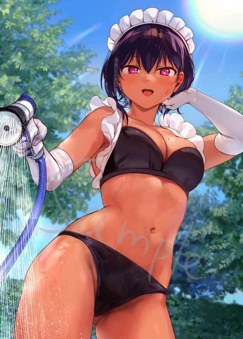 Slice of Anime 🩵 on X: The Maid I Hired Recently is Mysterious 💜🤍  t.coOHuZKqUMzo  X