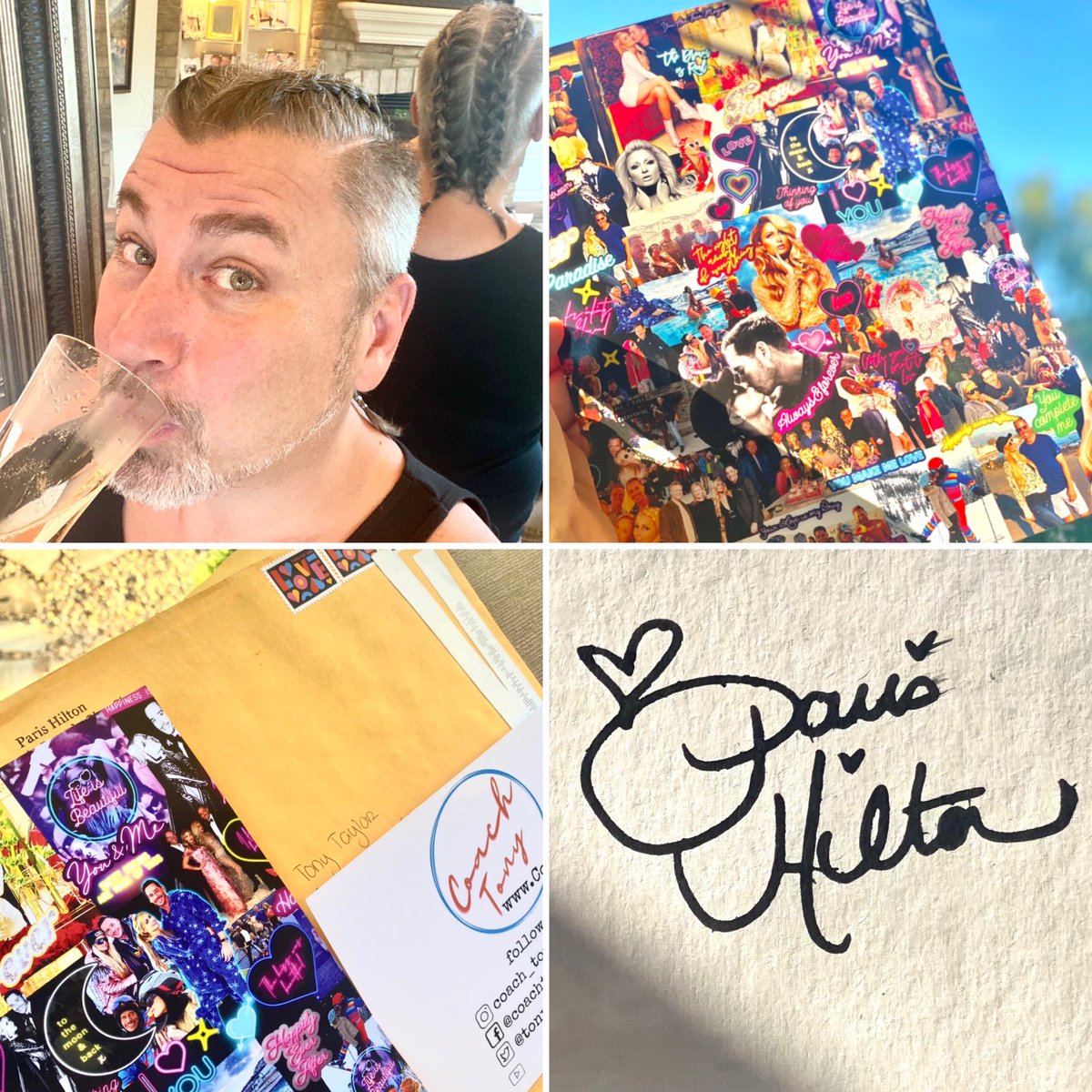 tonyblisstaylor's tweet photo. 💥❤️💥🥂LOVED getting this in the mail 💌today from the QUEEN of the #Metaverse (#Sliving )💕 @ParisHilton
🙏🏼Thanks for creating all that you have! A toast to you &
🥂 a never ending #fairytale 🥂
#CoachTony #Love #Mindfulness https://t.co/qEFKtrJ8dd