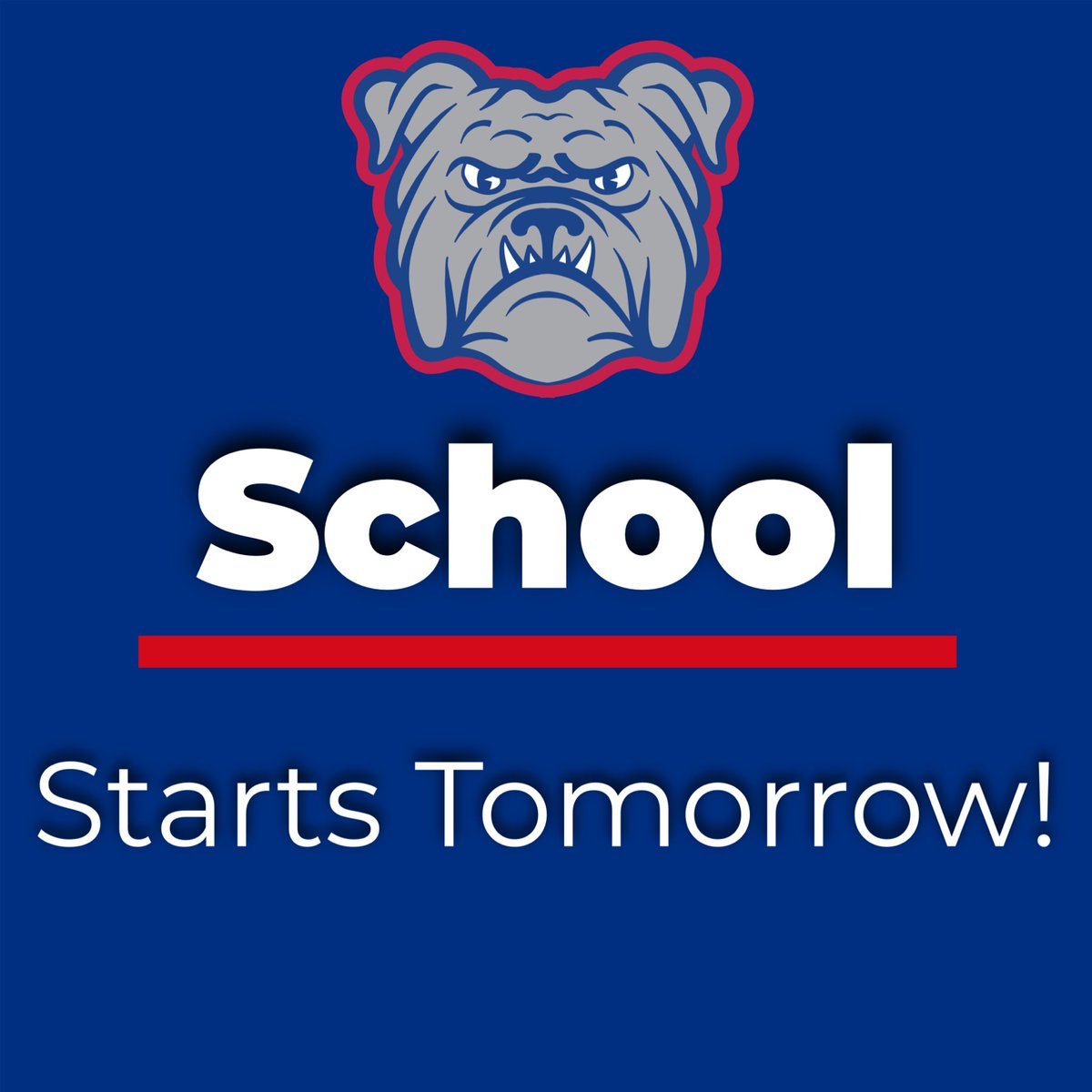 We can’t wait to see everyone in the morning. It’s going to be a great year! Go Bulldogs!