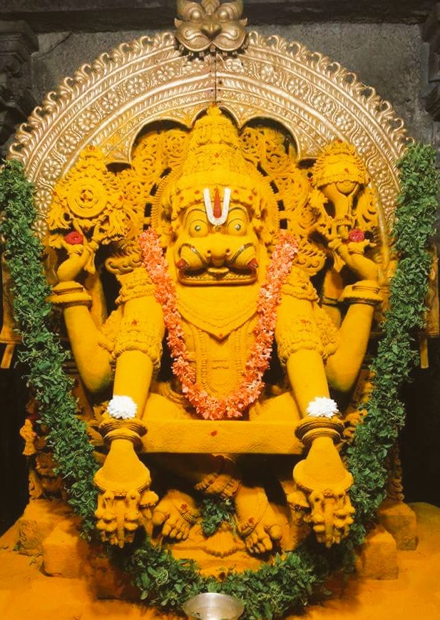 ಮಧ್ಯಂ ಪಾತು ಹಿರಣ್ಯಾಕ್ಷ ವಕ್ಷಃ ಕುಕ್ಷಿ ವಿದಾರಣಃ 
ನಾಭಿಂ ಮೇ ಪಾತು ನೃಹರಿಃ ಸ್ವ ನಾಭಿ ಬ್ರಹ್ಮ ಸಂಸ್ತುತಃ

🙏🙏🙏🙏🙏