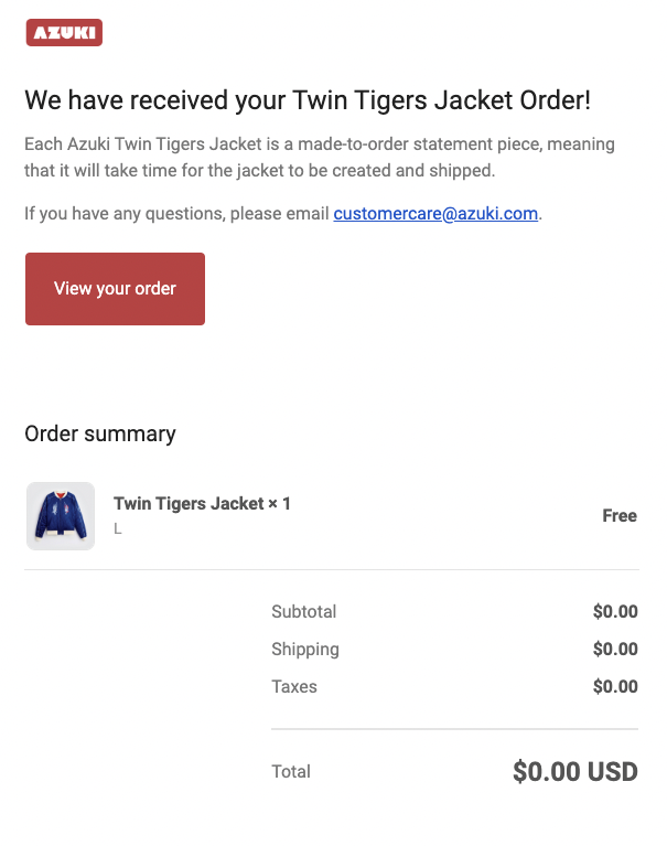 My first order from <a href="/AzukiOfficial/">Azuki</a> shop!