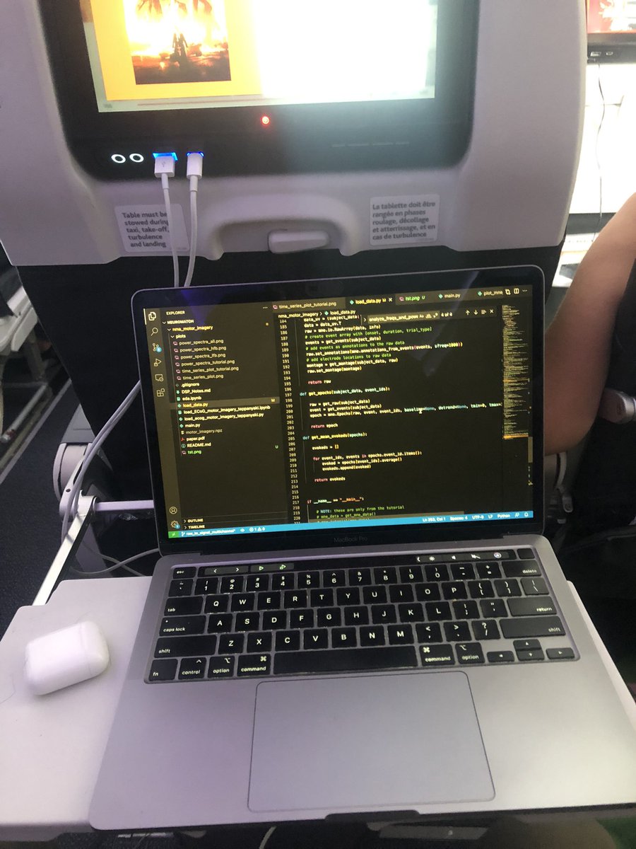 xanderladd's tweet image. Yeah the new Batman movie is good but the best flight entertainment is watching our @neuromatch project team whip up GLMs as we decode motor movement from ECoG data.

@man_shuuu @the_MODU_lator and @_AG_X