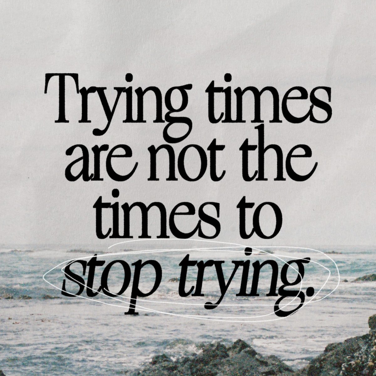 Jentezen's tweet image. Don't quit! God's got you.