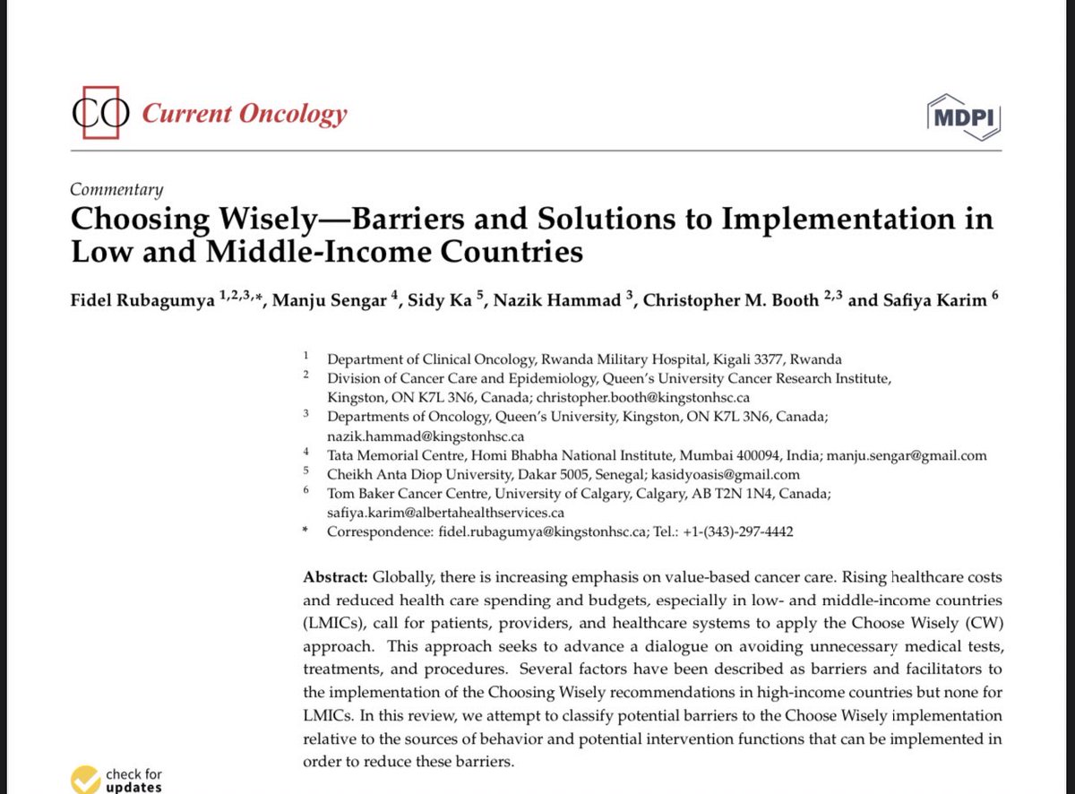 Fidel Rubagumya , MD, MMed, MPH (@rubagumyaf) on Twitter photo CW oncology can be impactful in LMICs. However, ground-level implementation requires concerted efforts at multiple levels, including patient, provider, health system, and societal levels.mdpi.com/1718-7729/29/7… <a href="/nazik_hammad/">Nazik Hammad</a> @zencancermd <a href="/oncology_bg/">Bishal Gyawali, MD, PhD, FASCO</a> <a href="/RwaMilitaryHosp/">Rwanda Military Hosp</a> <a href="/queenscce/">Cancer Care and Epidemiology - Queen's University</a> CW oncology can be impactful in LMICs. However, ground-level implementation requires concerted efforts at multiple levels, including patient, provider, health system, and societal levels.mdpi.com/1718-7729/29/7… <a href="/nazik_hammad/">Nazik Hammad</a> @zencancermd <a href="/oncology_bg/">Bishal Gyawali, MD, PhD, FASCO</a> <a href="/RwaMilitaryHosp/">Rwanda Military Hosp</a> <a href="/queenscce/">Cancer Care and Epidemiology - Queen's University</a>