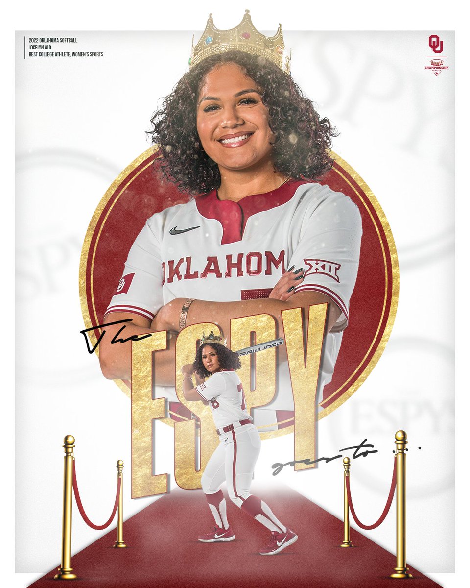 𝐓𝐡𝐞 𝐄𝐒𝐏𝐘 𝐠𝐨𝐞𝐬 𝐭𝐨...@78jocelyn_alo 🏆

Jocelyn Alo named the <a href="/ESPYS/">ESPYS</a> award winner for Best College Athlete, Women's Sports!

bit.ly/AloESPY | #ChampionshipMindset