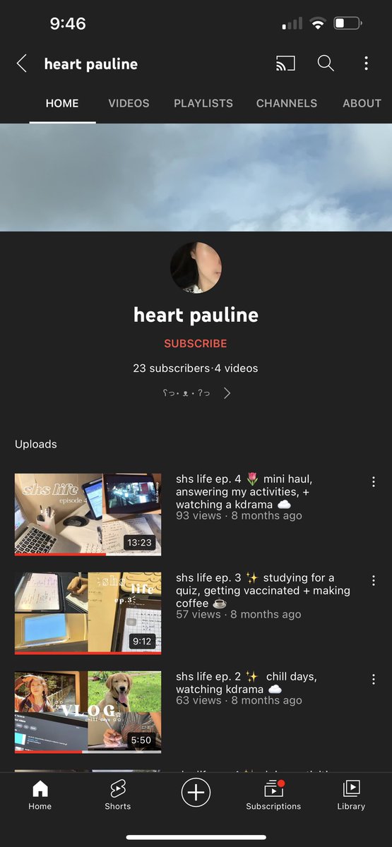 plug ko lang yt channel ko na inaamag na
— will post new vids probably next month

here’s the link 💘
youtube.com/channel/UC0wrP…