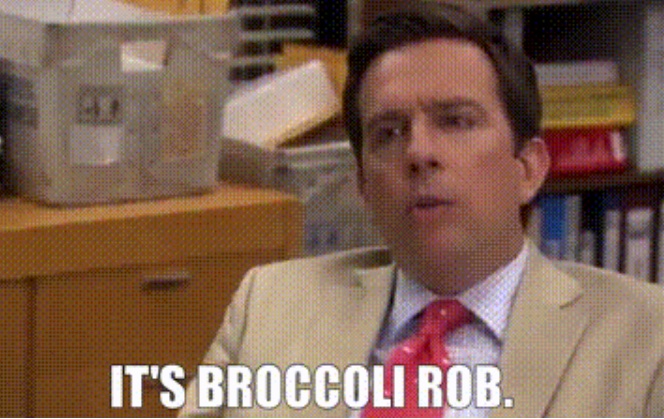 Is it bad I’m teaching my kid 🥦 is called Broccoli Rob?