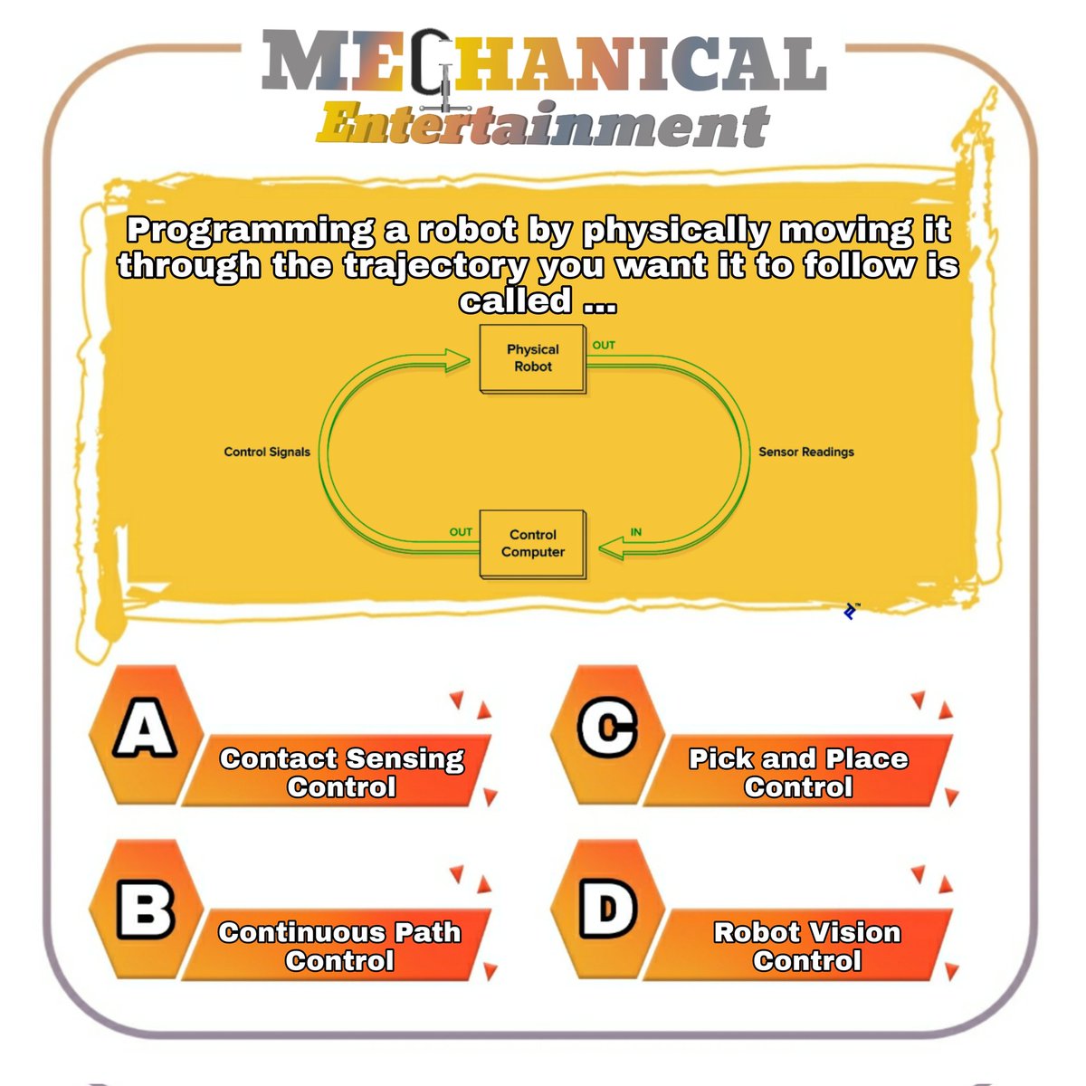 Test Your Mechanical Knowledge
Comment Answer Below,

#mechanicalentertainment #kunalmendhe  #mechanicalquiz #mechanicalstudent #production #productionengineering #manufacturing #robots #workstation #automation #programming #robotprogramming